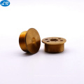 High precision custom cnc machining thread brass push button